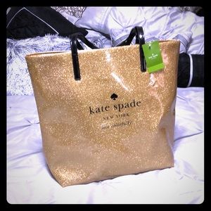 Gold sparkle Kate Spade
